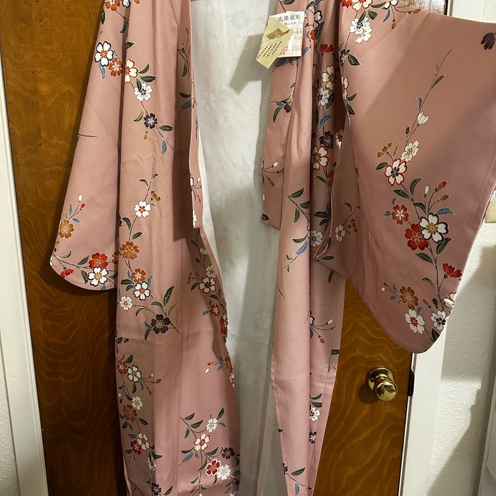 Floral Pink Kimono
